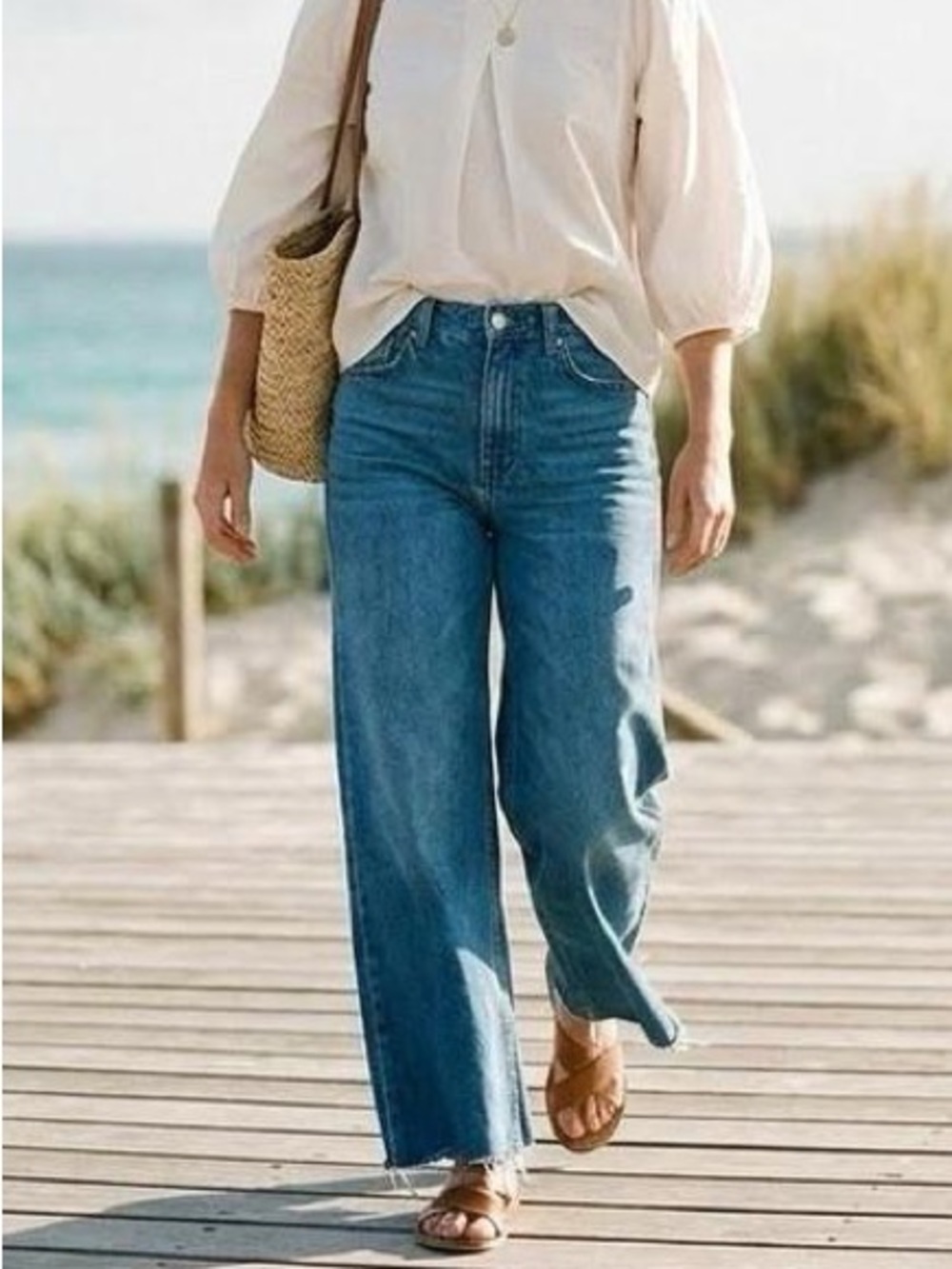 J. Crew Petite 99s Vintage Baggy Jeans - Seaside Wash